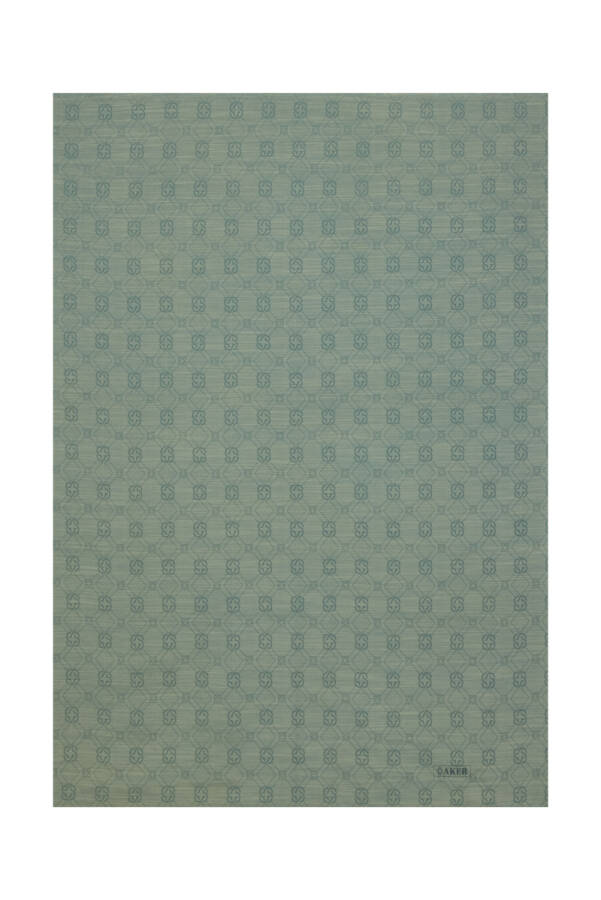 Yeşil İpek Koton Jakar Etol - Aker