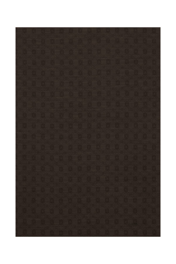 Kahverengi Aker İpek Koton Jakar Etol - Aker