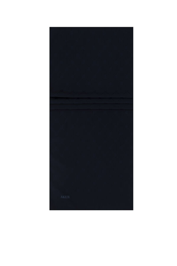 Lacivert 70X190 Monogram Şal - 1