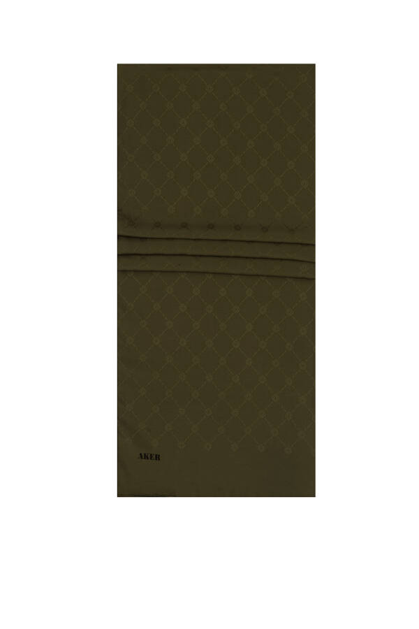 Yeşil 70X190 Aker Monogram Şal - 1