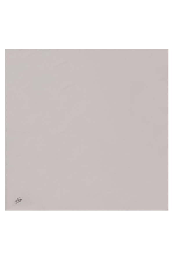 Düz Renk Polyester Twill Eşarp - 1