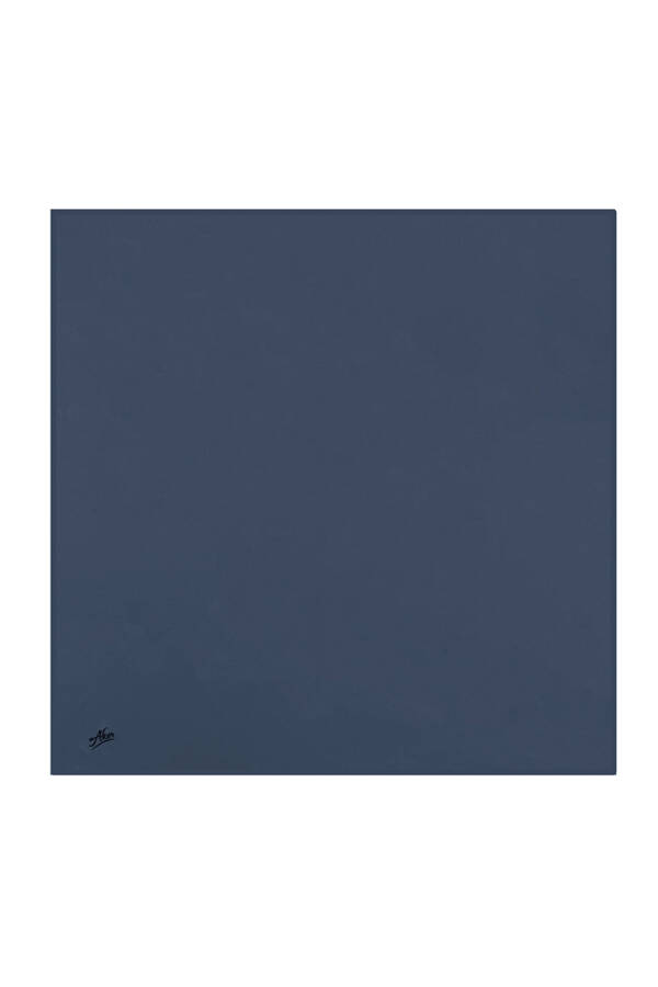 İndigo Polyester Twill Eşarp - Aker