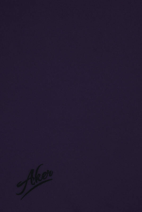 Mor Polyester Twill Eşarp - 2