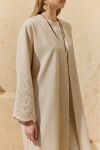 Renkli Brode Detaylı Kimono - 5
