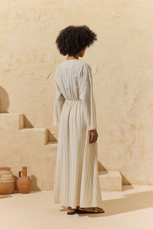 Renkli Çizgili Kimono - 7