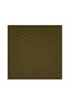 Yeşil 100X100 Dama Monogram Eşarp 