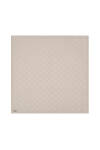 Ekru 100X100 Dama Monogram Eşarp 