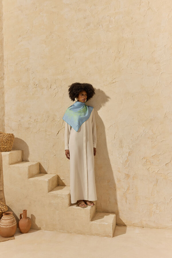 Renkli Hakim Yaka Naturel Ferace - Aker