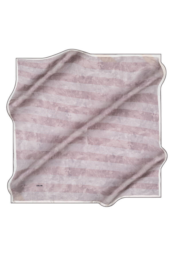 Pudra İpek Fasone Eşarp - 1