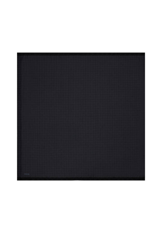 Siyah İpek Koton Jakar - Aker