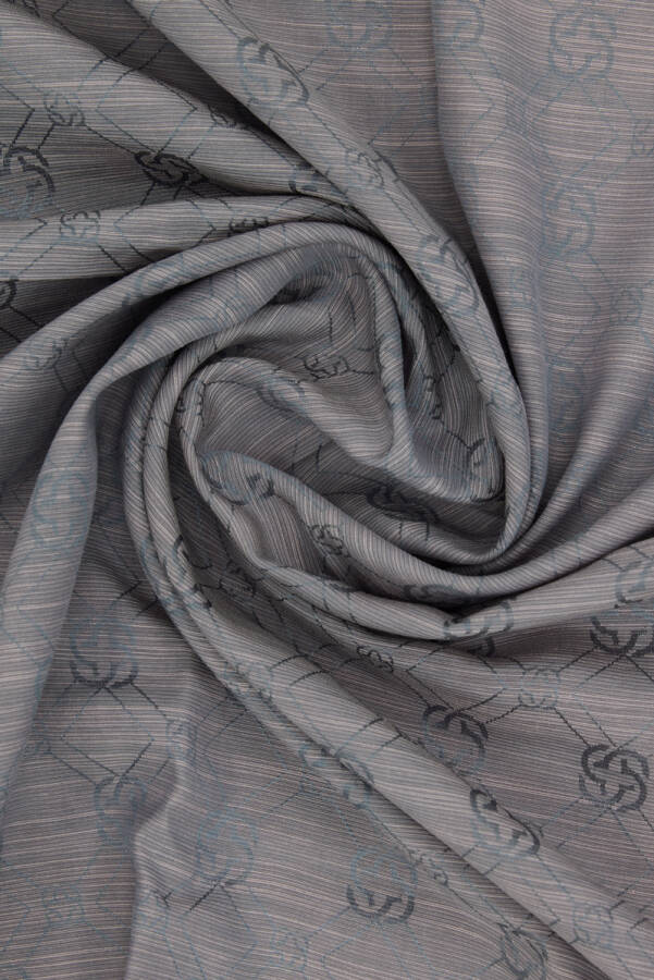 Açık Gri İpek Koton Jakar - Aker (1)