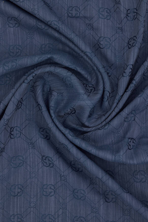 İndigo İpek Koton Jakar - 2