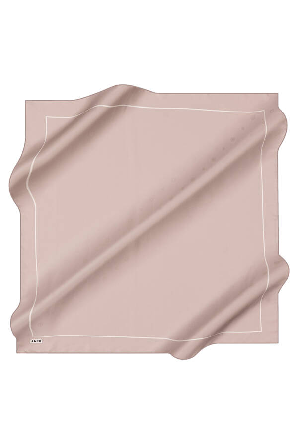 Pudra İpek Jakar Eşarp - 1