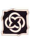 Logo Desenli İpek Krep Saten 