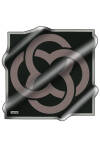 Logo Desenli İpek Krep Saten 
