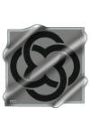 Logo Desenli İpek Krep Saten - 1