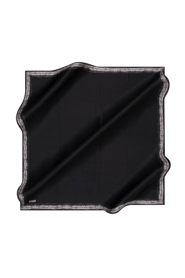 Düz Renk İpek Krep Saten Eşarp - Aker