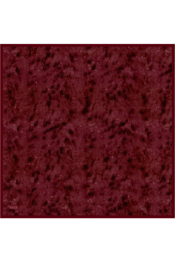 Renkli İpek Krep Saten Eşarp - 1