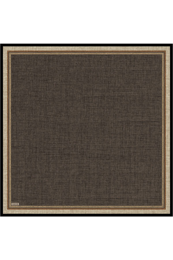 Renkli İpek Krep Saten Eşarp - 1