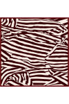 Bordo 90X90 İpek Krep Saten Eşarp - 1