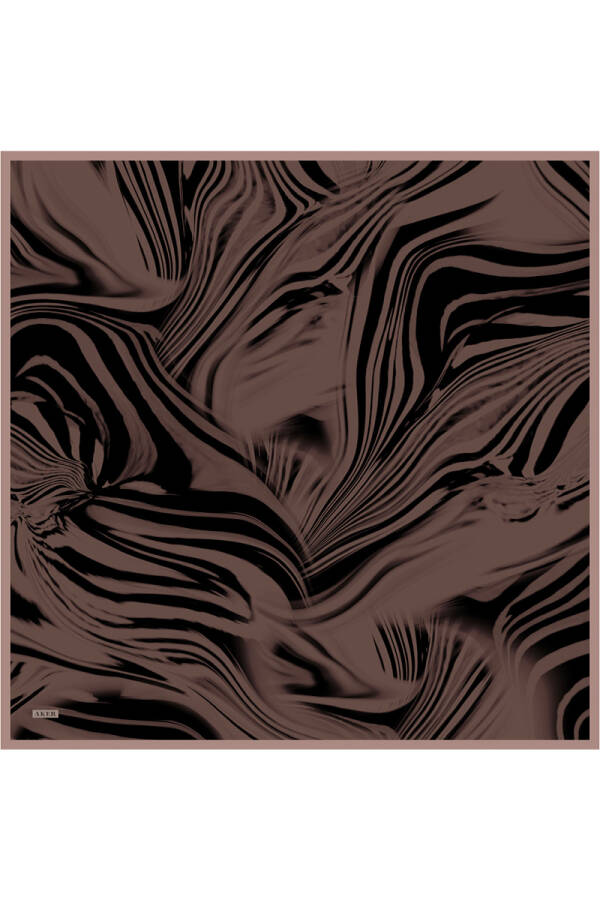 Renkli İpek Krep Saten Eşarp - 1