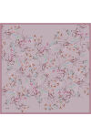 Pembe 90X90 İpek Krep Saten Eşarp 