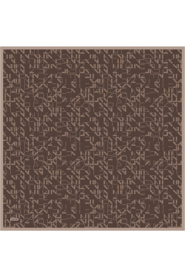 Renkli İpek Twill Eşarp - 1