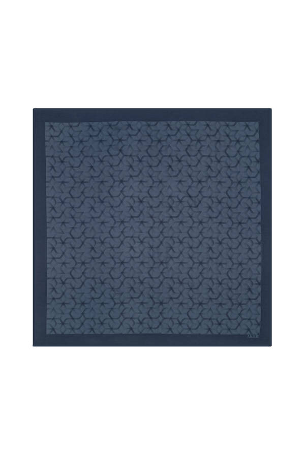 Mavi Karma Eşarp - 1