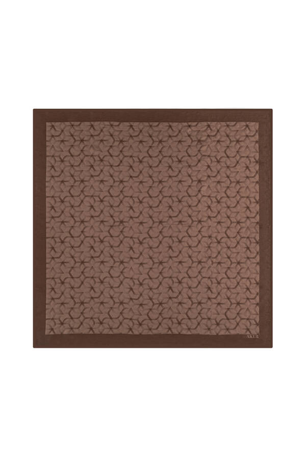 Kahverengi Karma Eşarp - Aker