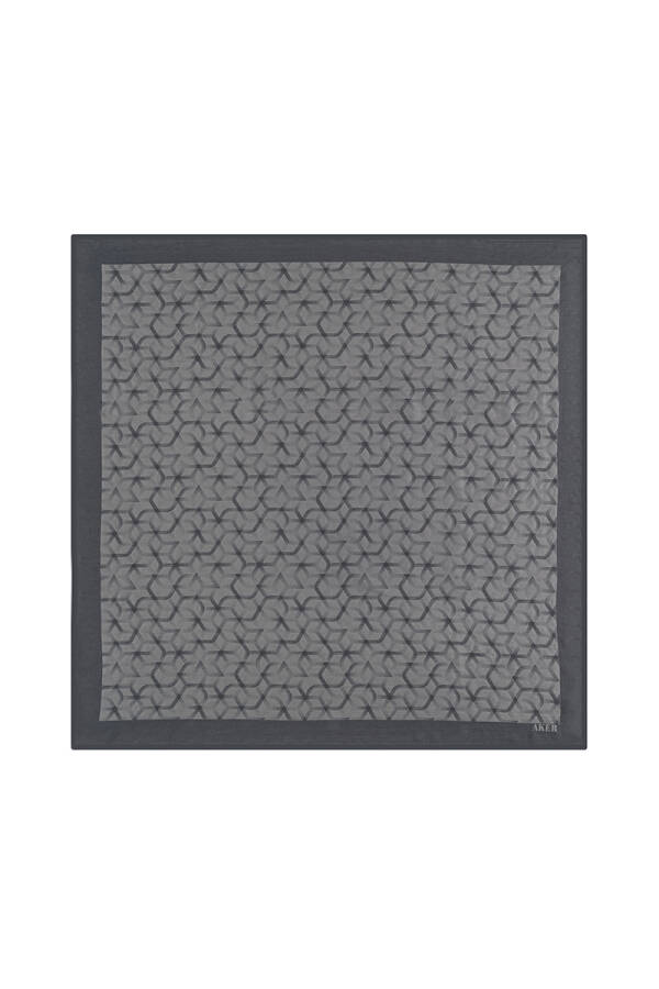 Gri Karma Eşarp - 1