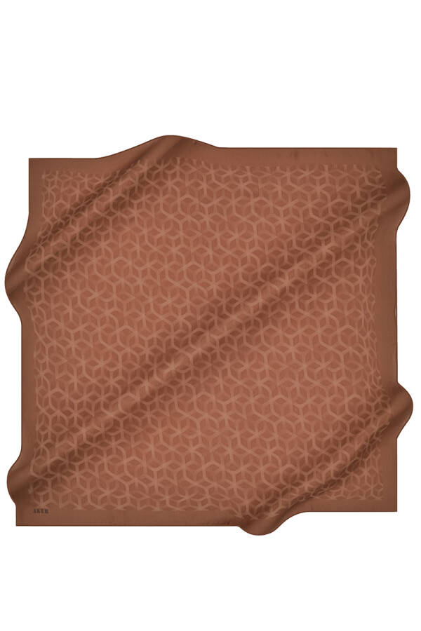 Kahverengi Karma Eşarp - 1