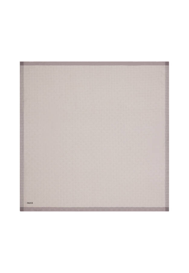 Pudra Monogram Jakar Eşarp - Aker