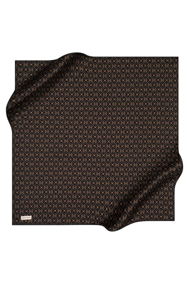 Renkli 90X90 Pierre Cardin Krep Saten Eşarp - 1