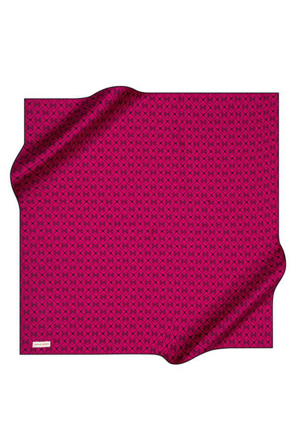 Logo Desenli 90X90 Pierre Cardin Krep Saten Eşarp - 1