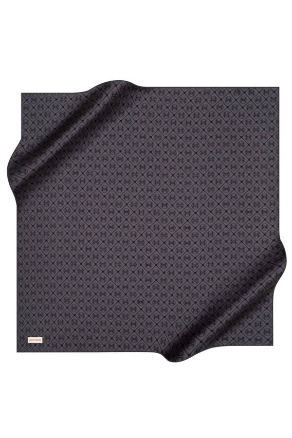 Logo Desenli 90X90 Pierre Cardin Krep Saten Eşarp - 1