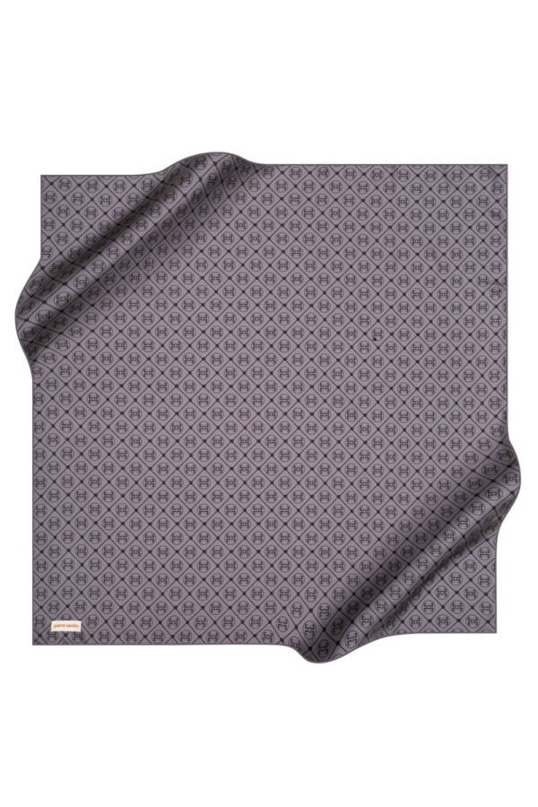 Logo Desenli 90X90 Pierre Cardin Krep Saten Eşarp - 1
