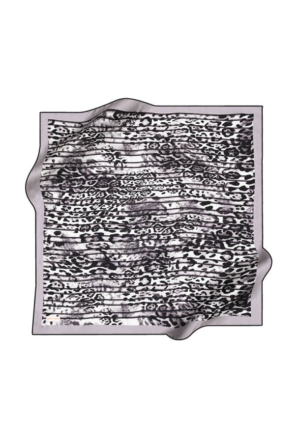 Leopar Desenli Pierre Cardin Crepe Saten Eşarp - Pierre Cardin