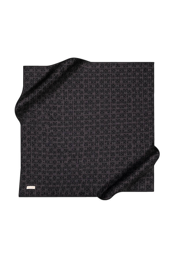 Logo Desenli Pierre Cardin Krep Saten Eşarp - 1