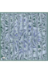 Yeşil 90X90 İpek Krep Saten Eşarp 