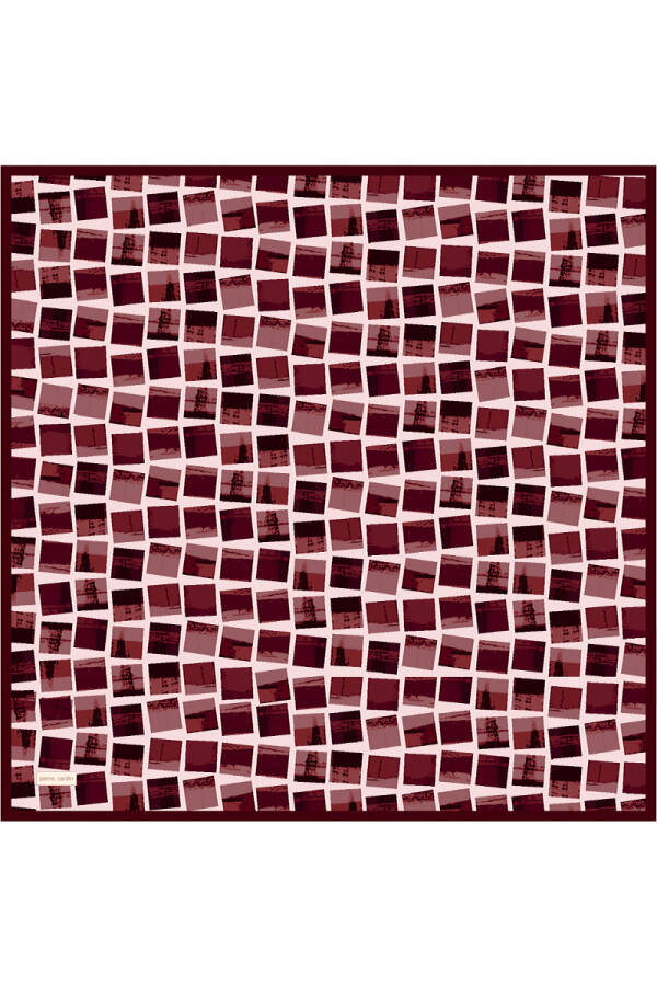 Renkli 90X90 İpek Twill Eşarp - 1