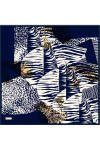 Lacivert 90X90 İpek Twill Eşarp 