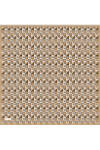 Kahve Melanj 90X90 İpek Twill Eşarp - 1