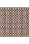 Kahverengi 90X90 İpek Twill Eşarp 