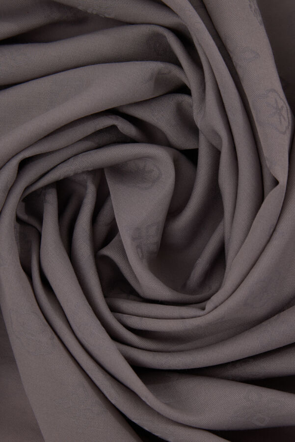 Koyu Gri Cotton Şal - 2