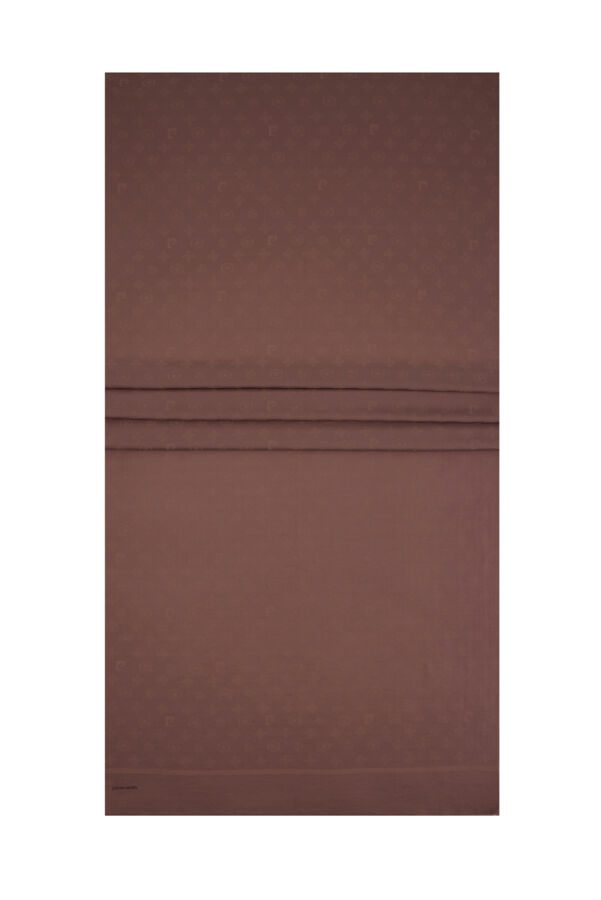 Koyu Kahverengi Cotton Şal - 1