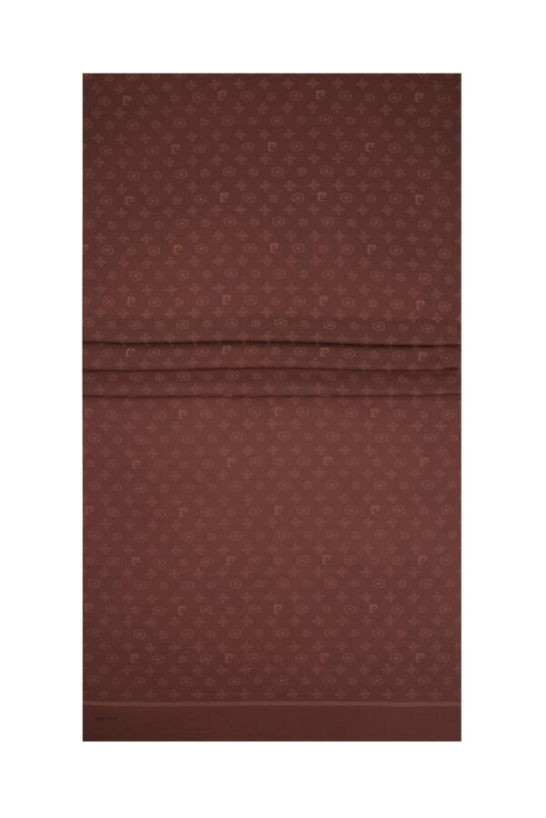 Kahverengi Pıerre Cardın Cotton Şal - 1