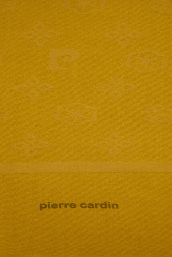 Sarı Pıerre Cardın Cotton Şal - 4