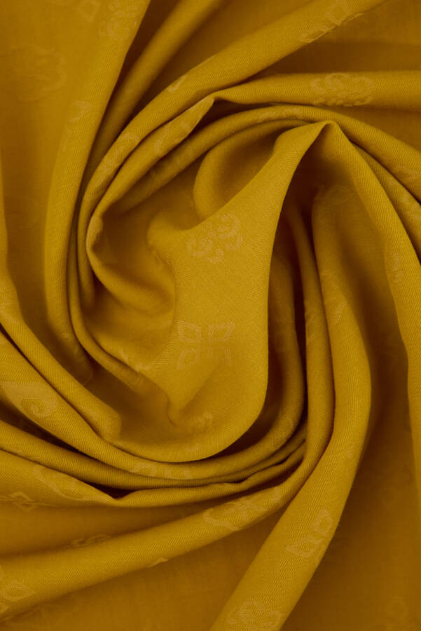 Sarı Cotton Şal - 2