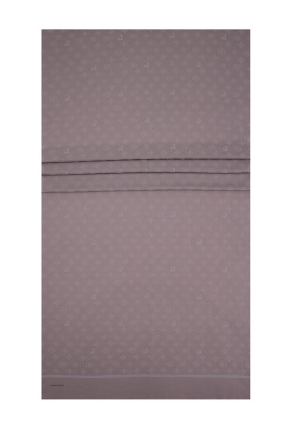 Koyu Bej Cotton Şal - 1