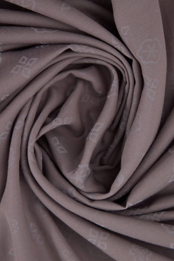 Koyu Bej Cotton Şal - 2